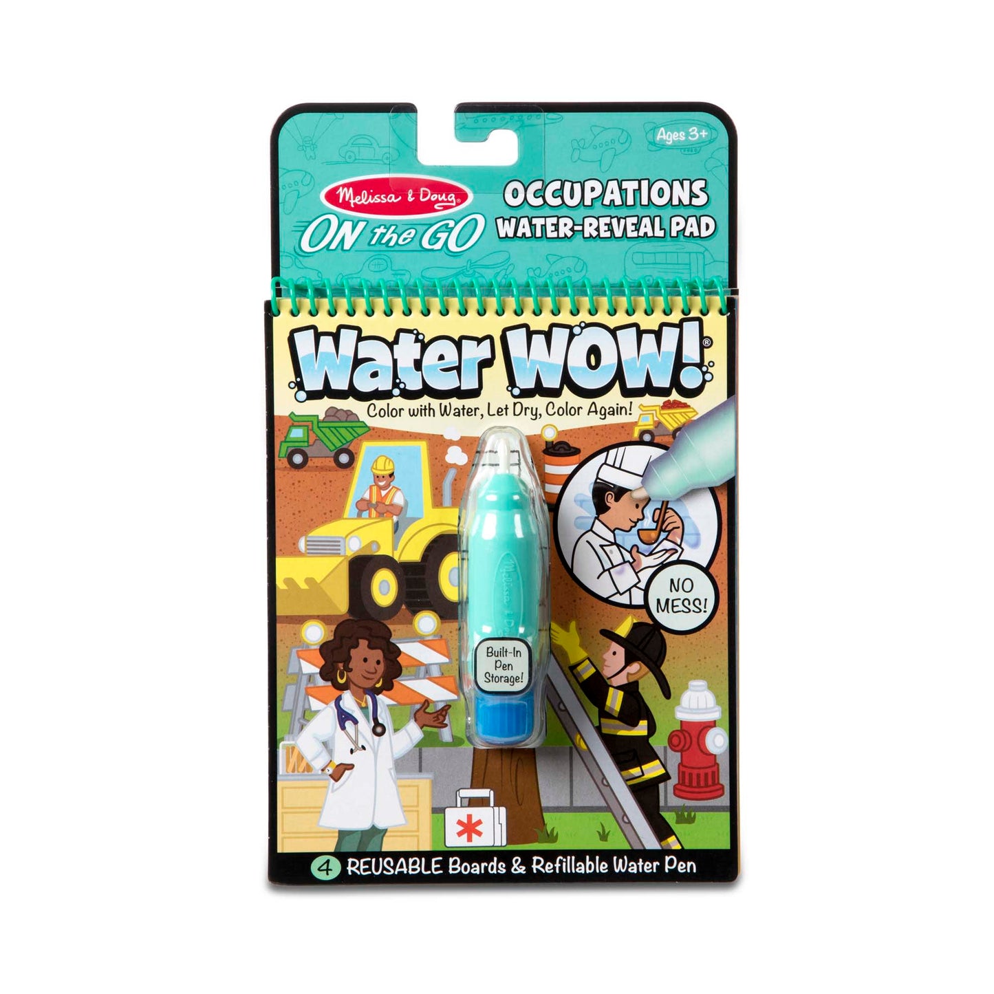 Water Wow! Occupations - Water Reveal Pad On the Go Travel Activity
