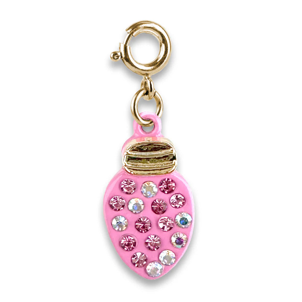 GOLD CHRISTMAS LIGHT CHARM