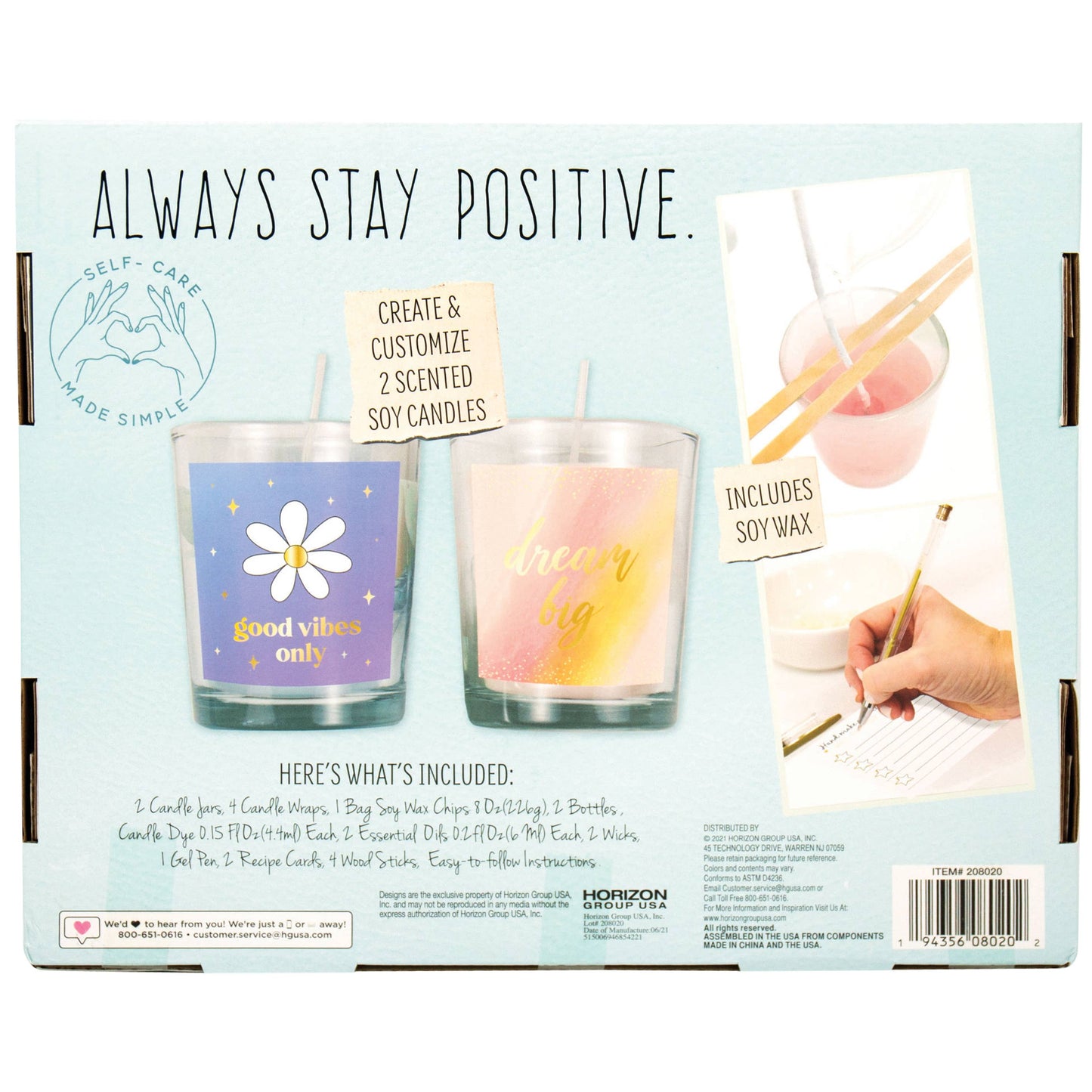 D.I.Y. Positivity Candles Creation Playset