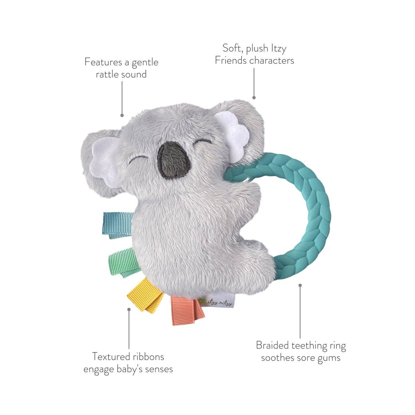 Ritzy Rattle Pal™ Plush Rattle Pal with Teether Sloth