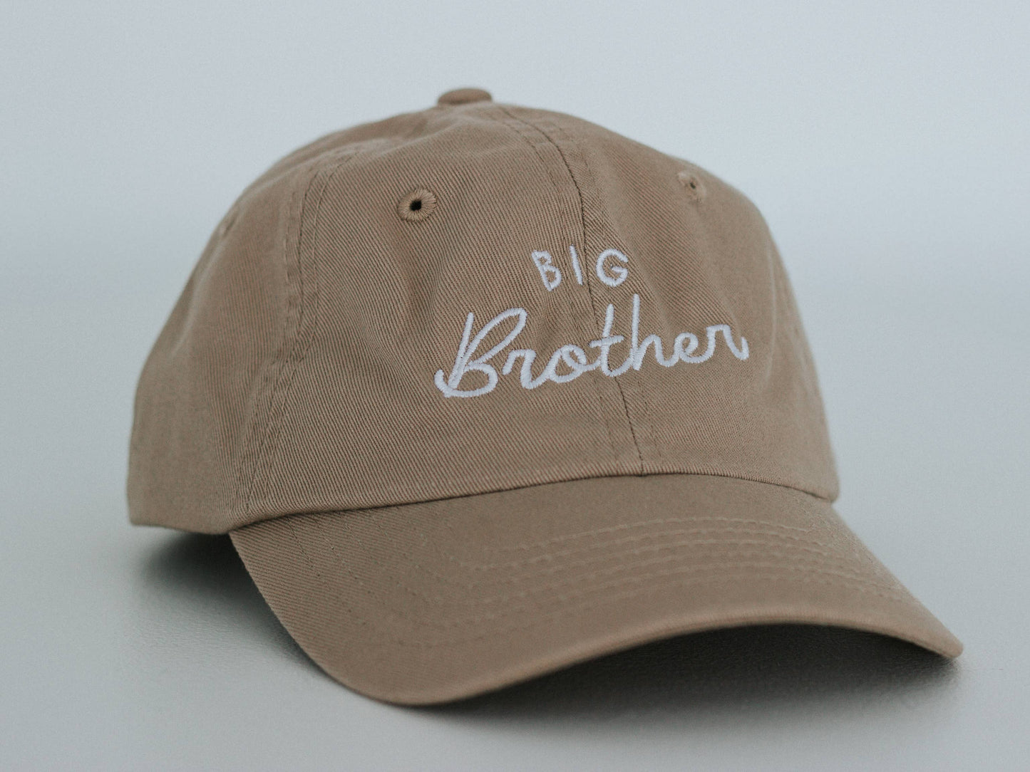 Big Brother Khaki Twill Hat • Boys Cap for New Brothers