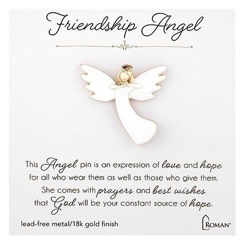1.5"H FRIENDSHIP ANGEL PIN