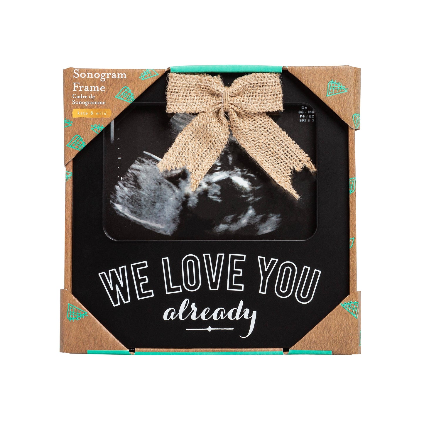 We Love You Already Sonogram Photo Frame, Black