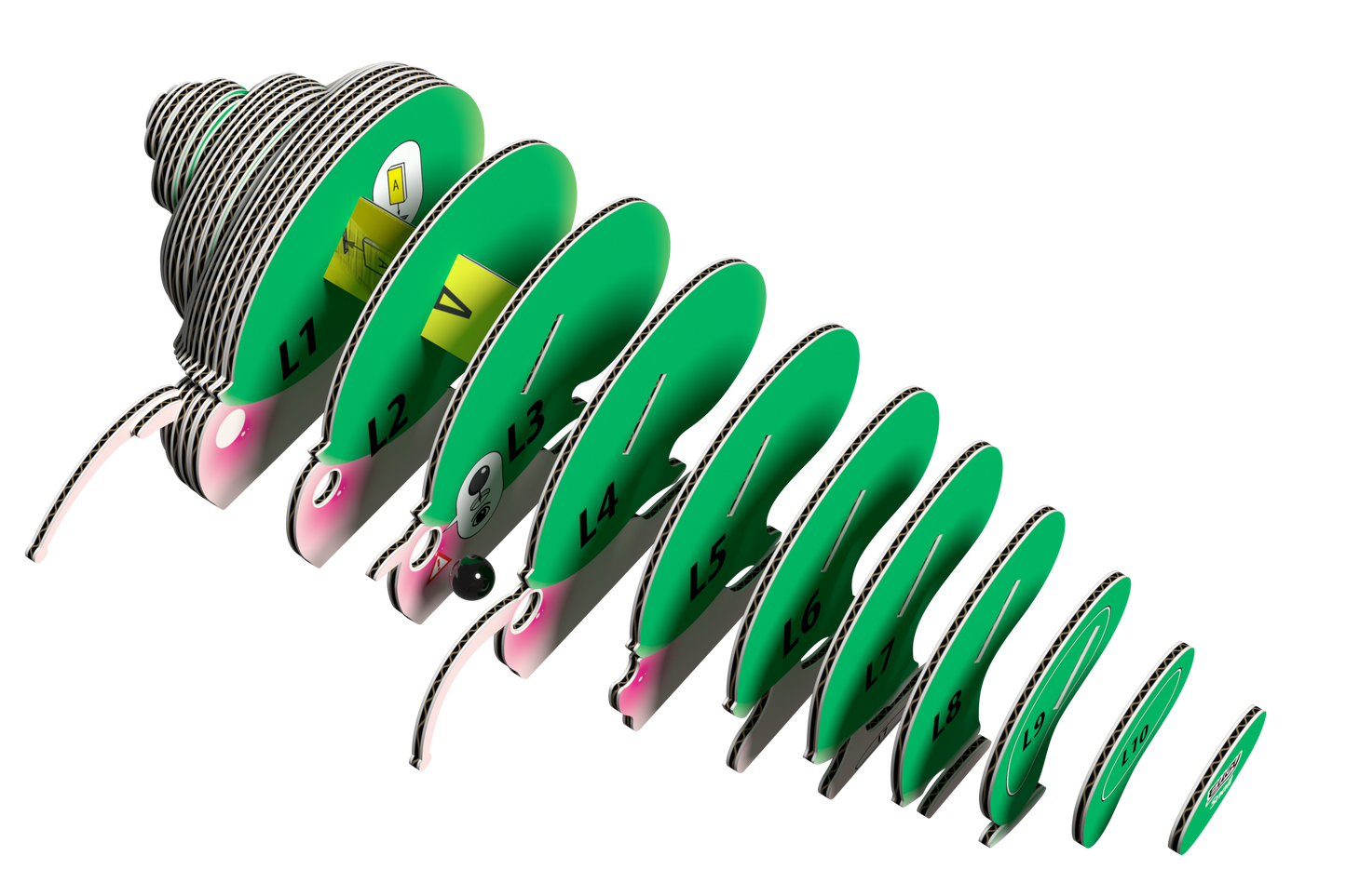 EUGY Snail 3D Puzzle
