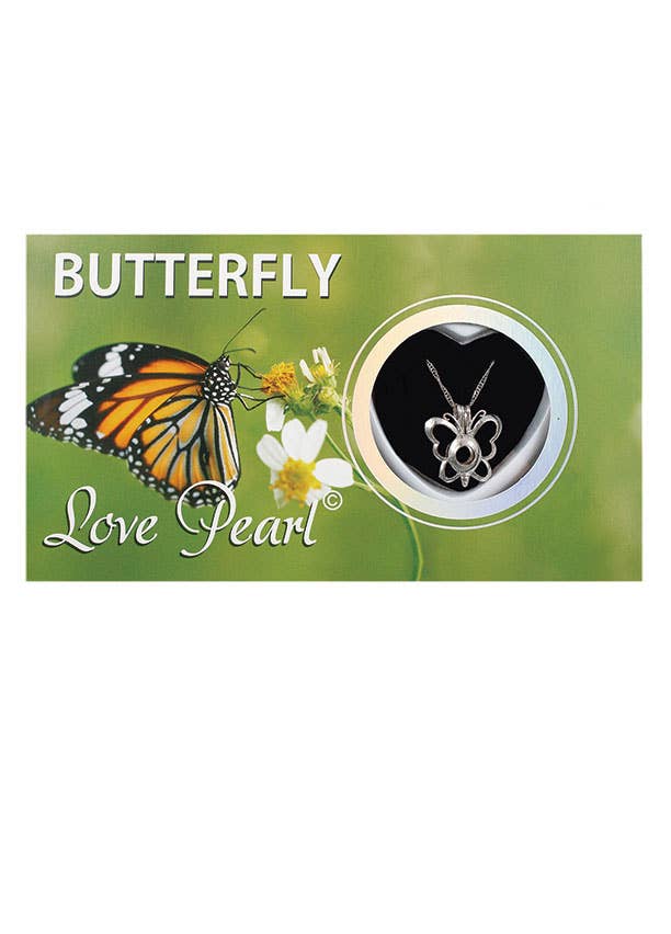 Butterfly Love Pearl Necklace (MM)