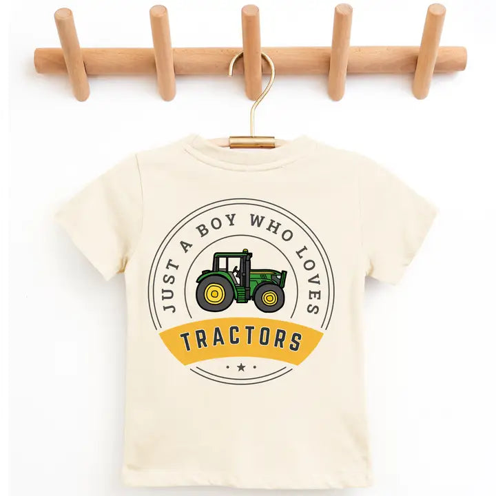Just A Boy Who Loves Tractors Toddler/Youth Graphic Tee