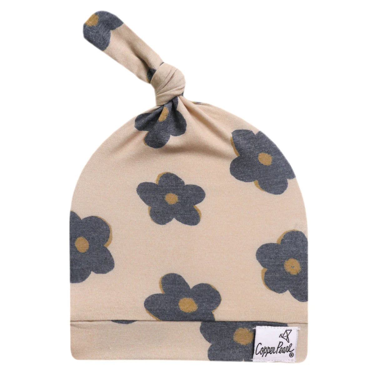Gemma In Tan Top Knot Hat