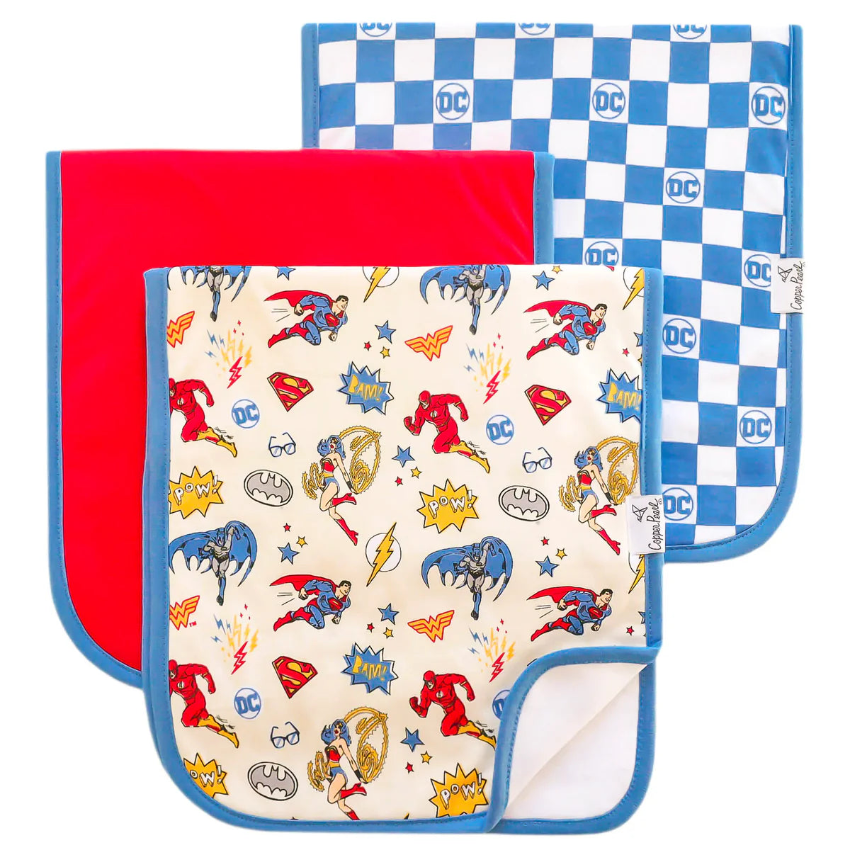 Justice League™ Premium Burp Cloths