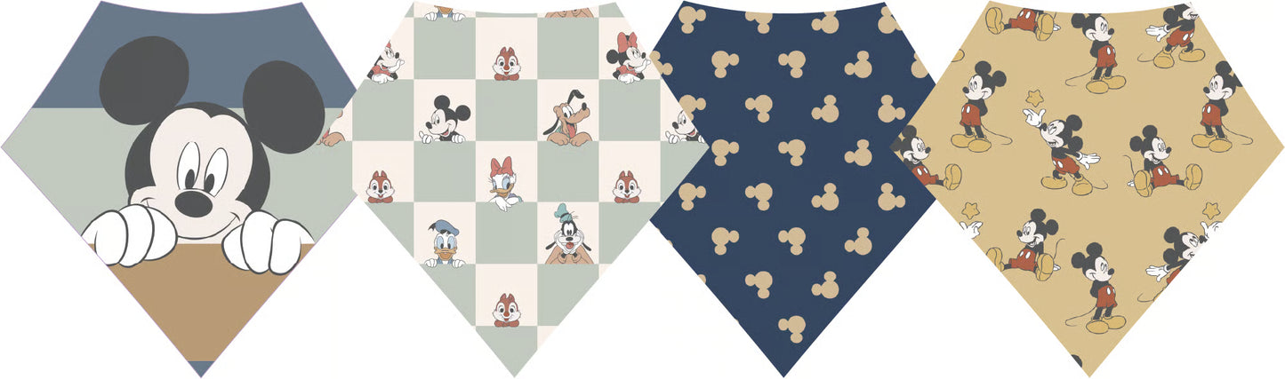 Mickey Mouse and Friends Bandana Bib Set