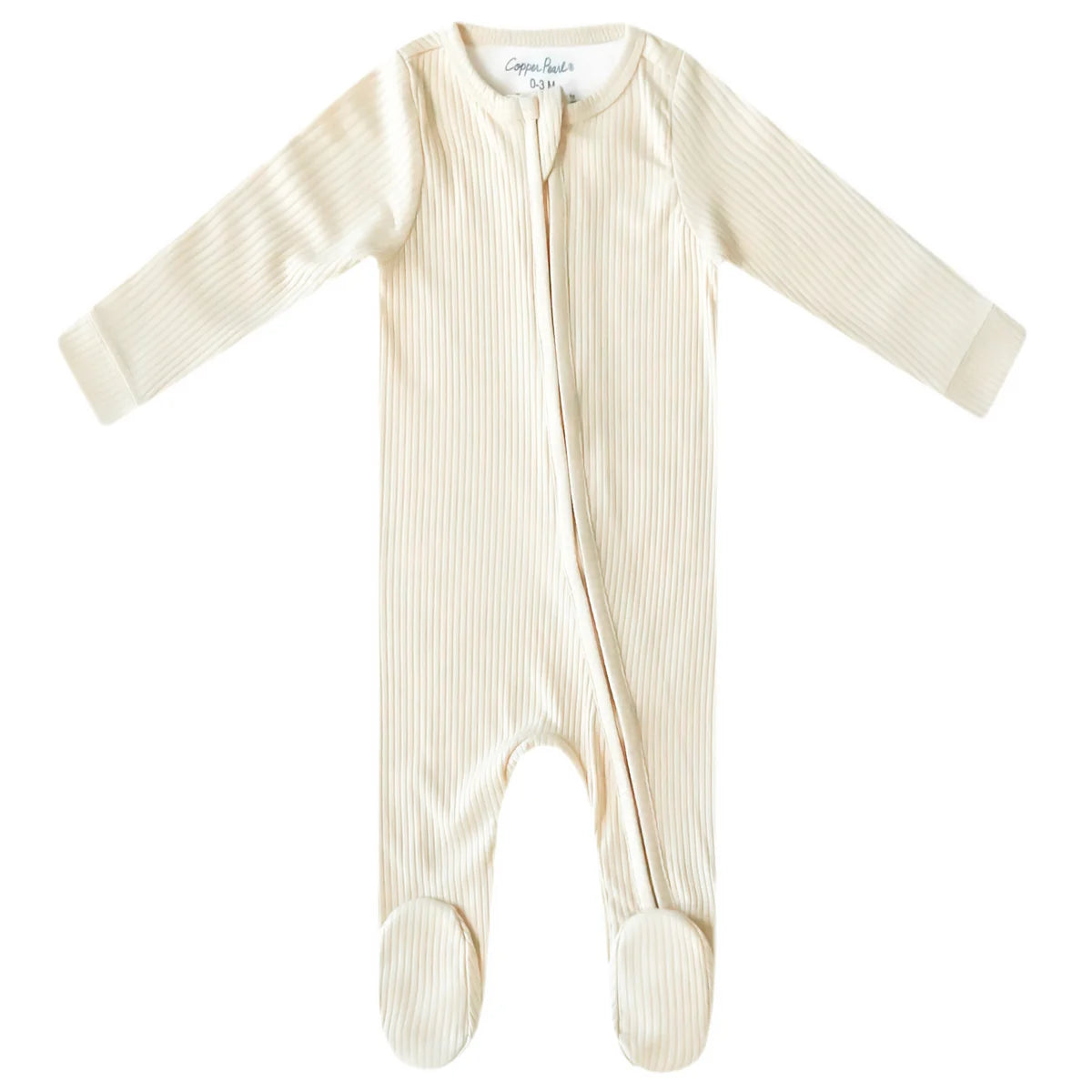 Moonstone Zip-Up Footie {D}