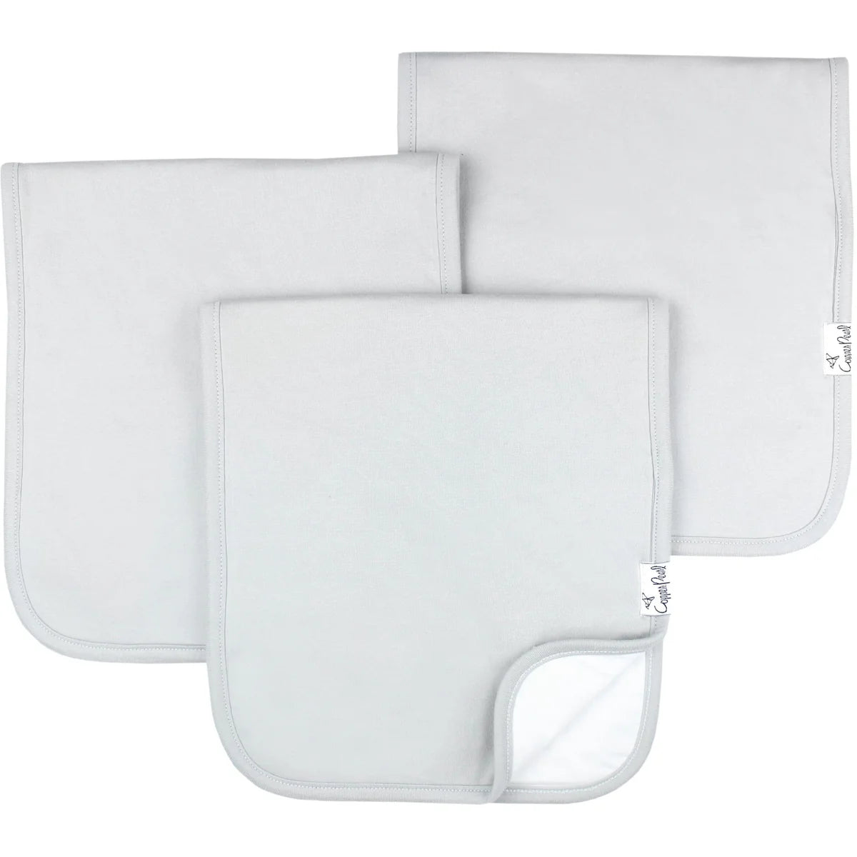 Grey Basics Burp Cloth Set (3-pack)