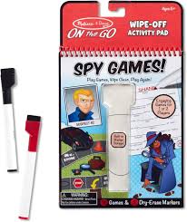 Wipe Off Activity Pad-Spy Games