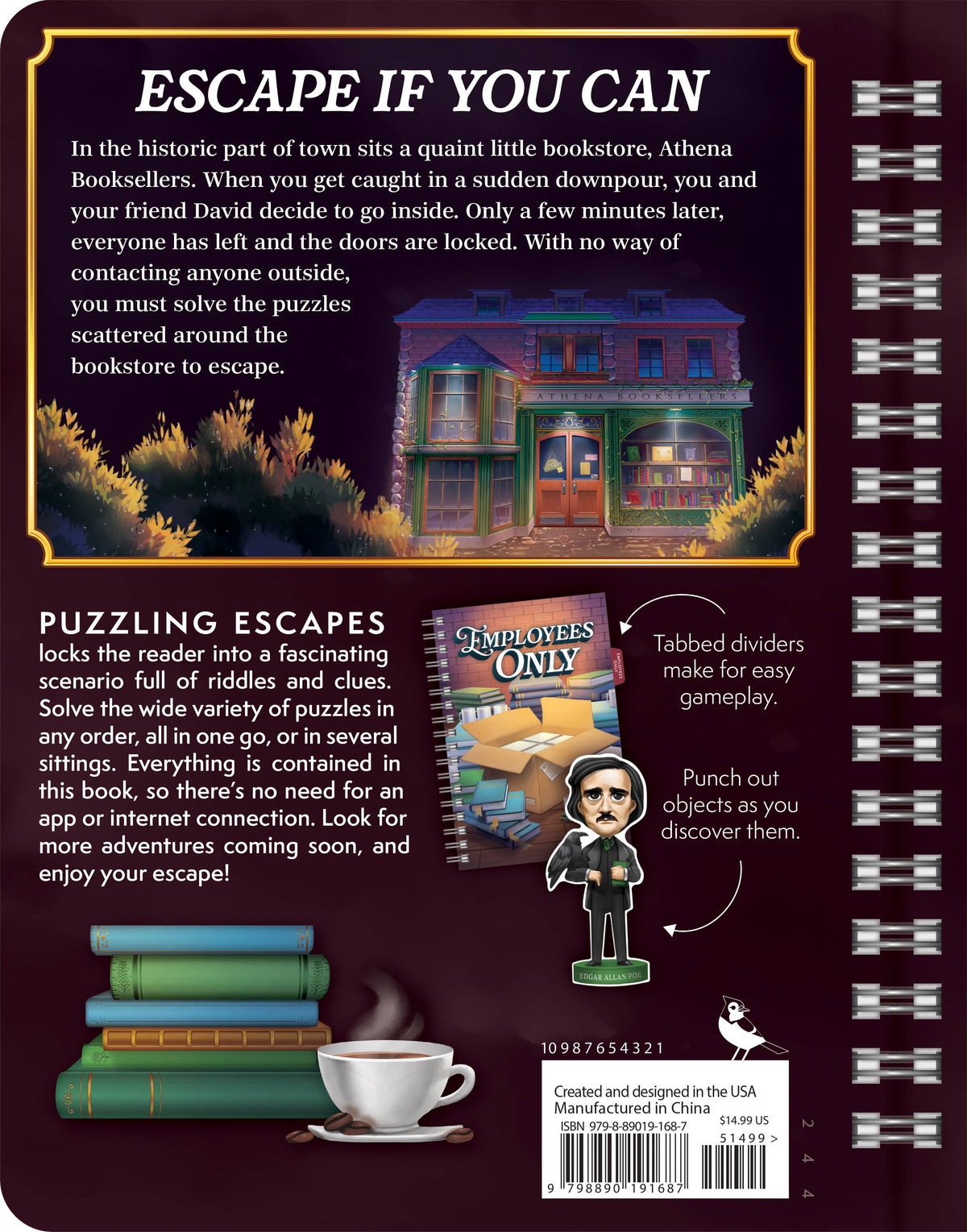 Puzzling Escapes: Trapped in the Bookstore- Escape Room Book