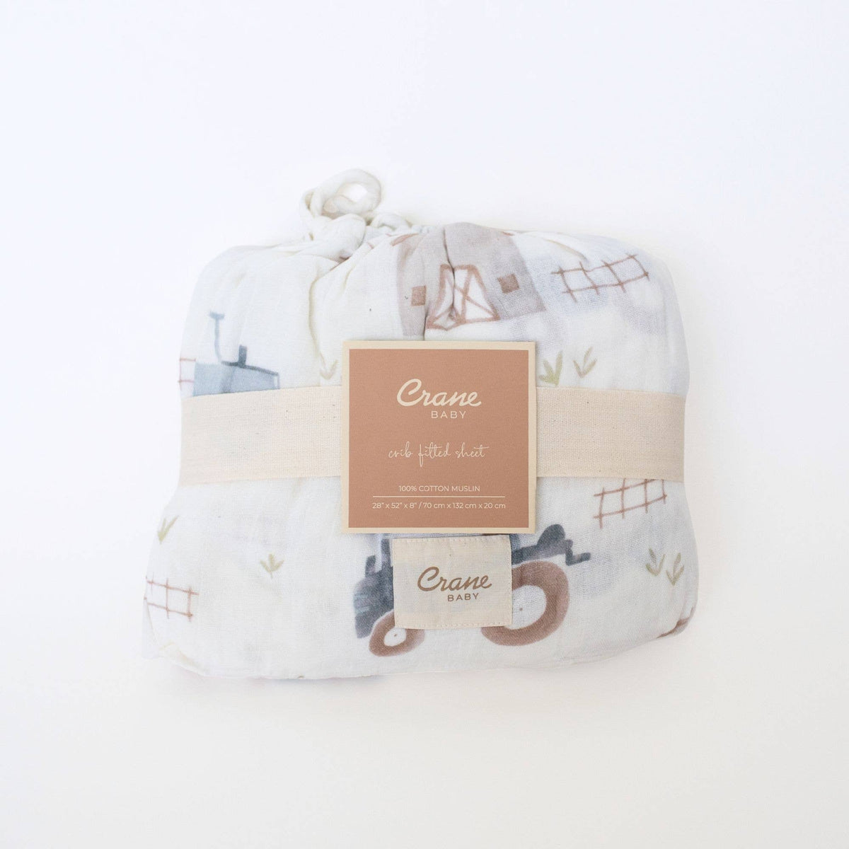 Charlie Farmhouse Tractor Crib Fitted Sheet