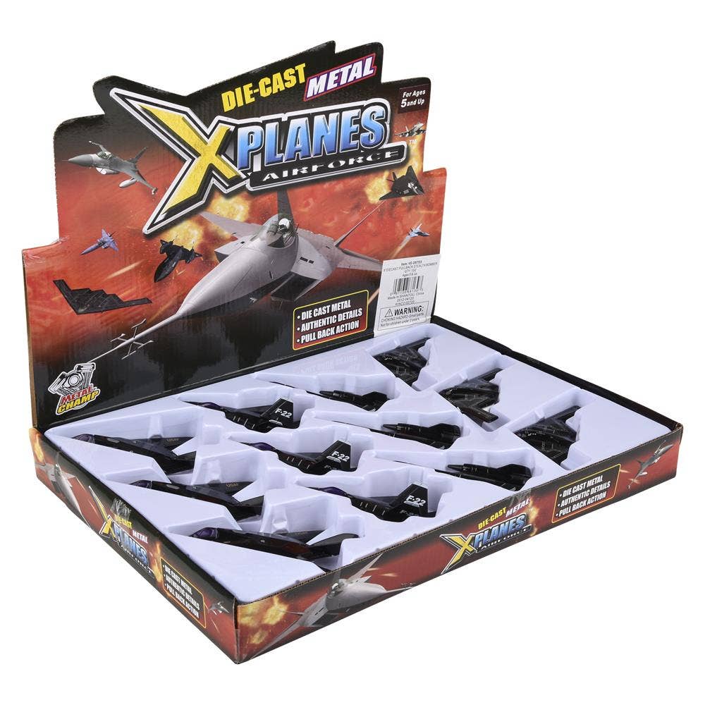 5" Diecast Pull Back Stealth Plane