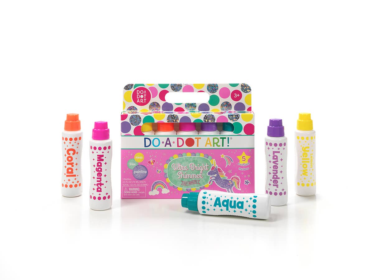 Do A Dot Art! 5 Pack Ultra Bright Shimmer Dot Markers