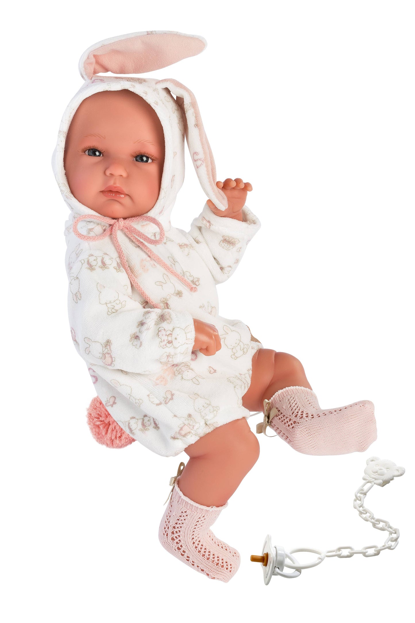 13.8" Anatomically-Correct Baby Doll Anna with Carrycot