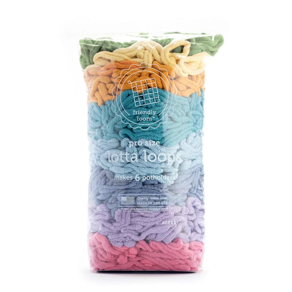 Lotta Loops Potholders Spring Colors