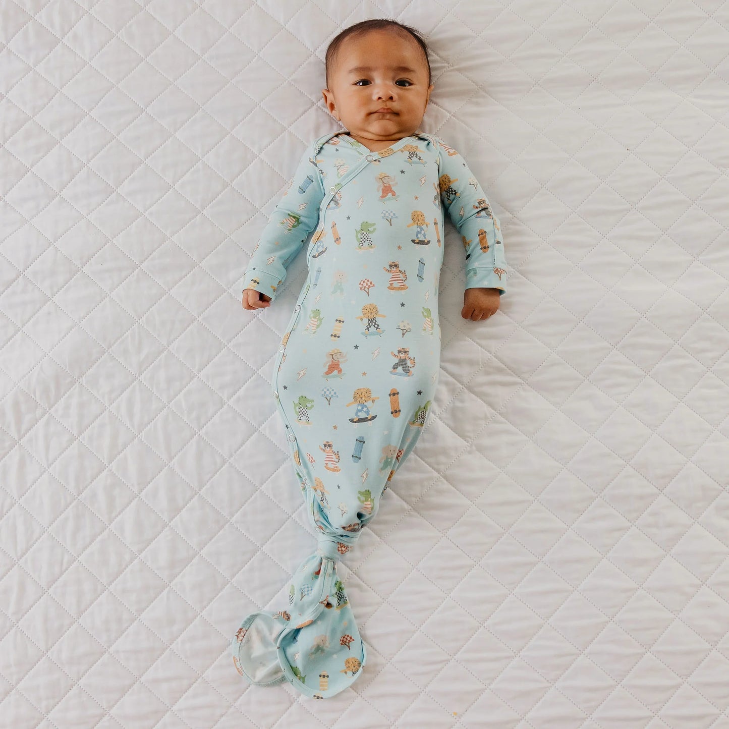 Tanner Newborn Knotted Gown