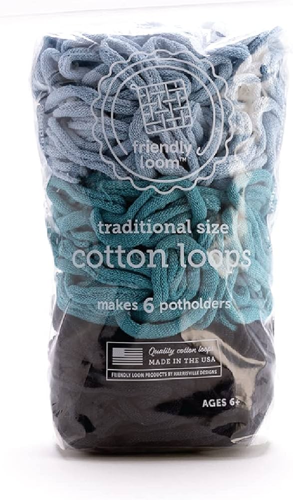 Lotta Loops Potholders {Blues}