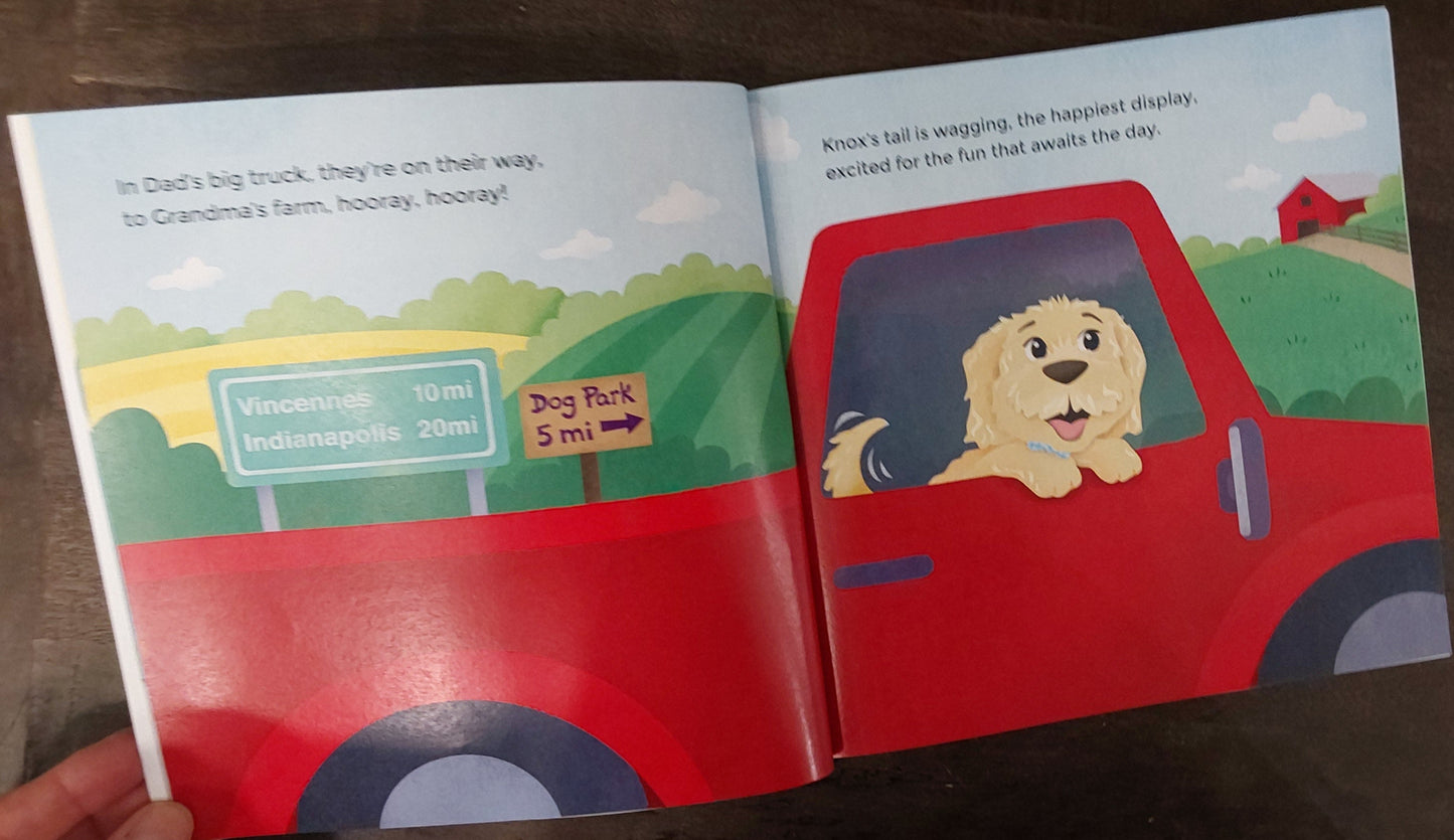 "Knox goes to Grandma's" Book by Kolby Goodrich