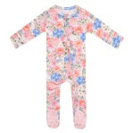 BAMBOO ZIP-UP FOOTIE PAJAMA - PENELOPE