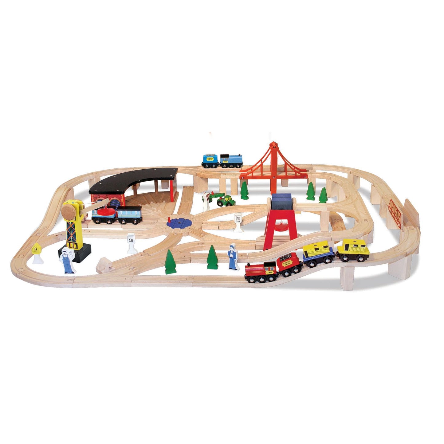 Wooden Railway Set