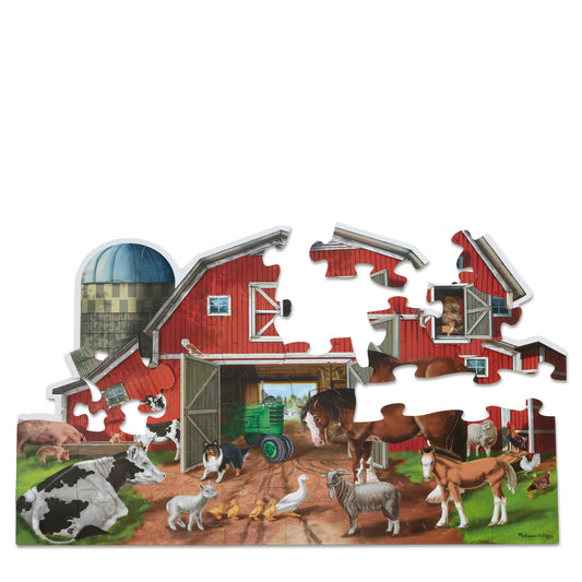 Busy Barn Yard Shaped Floor Puzzle - 32 Pieces