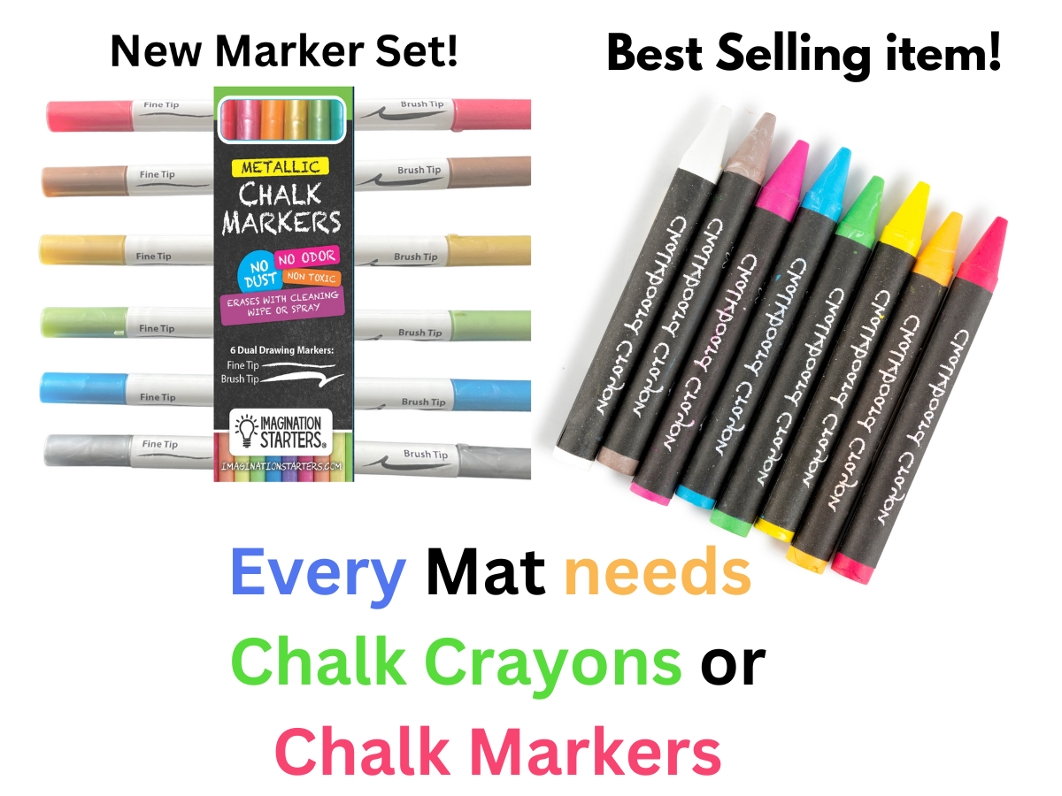 Chalkboard Crayons - Set of 8