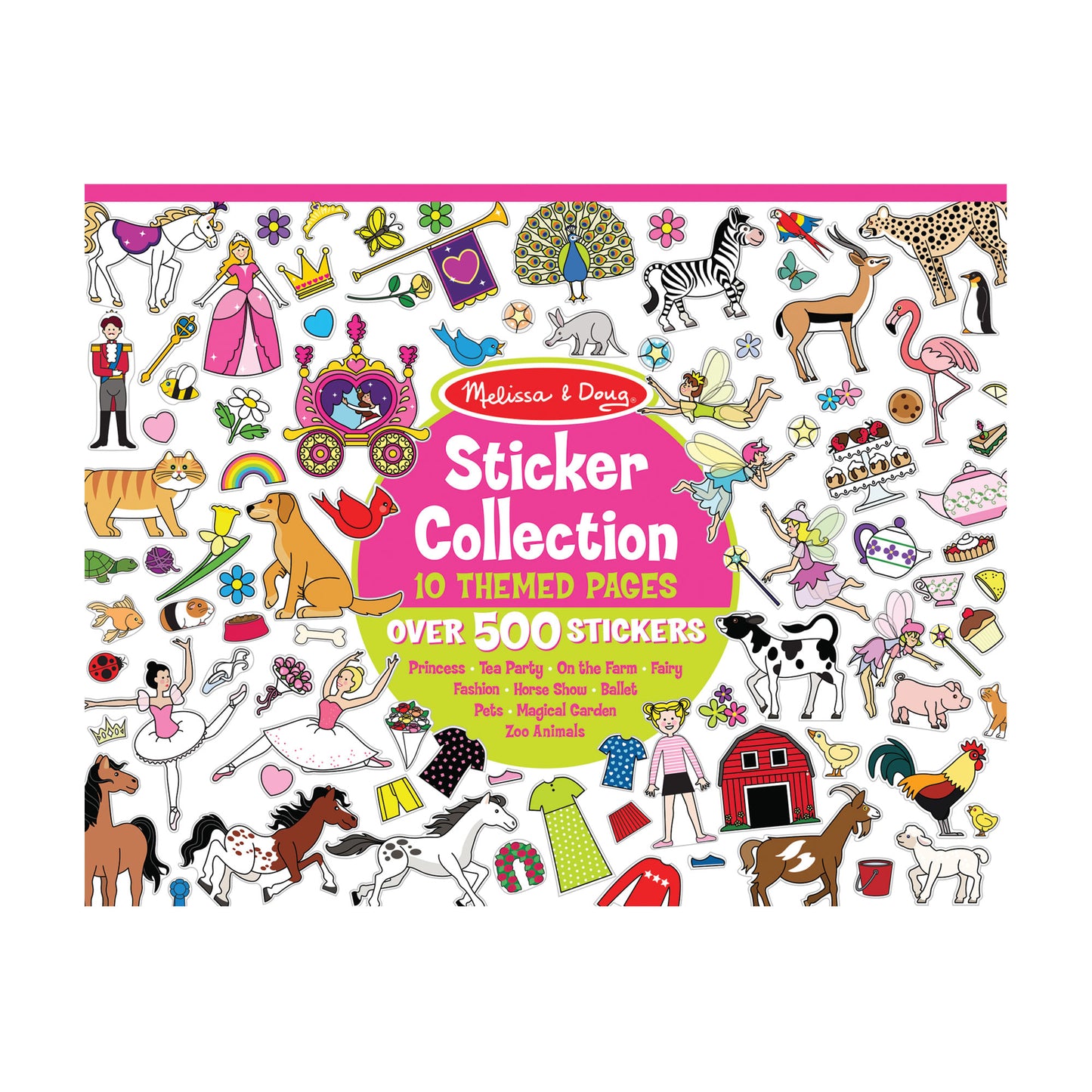 Sticker Collection Book: 500+ Stickers - Princesses, Tea Party, Animals, and More