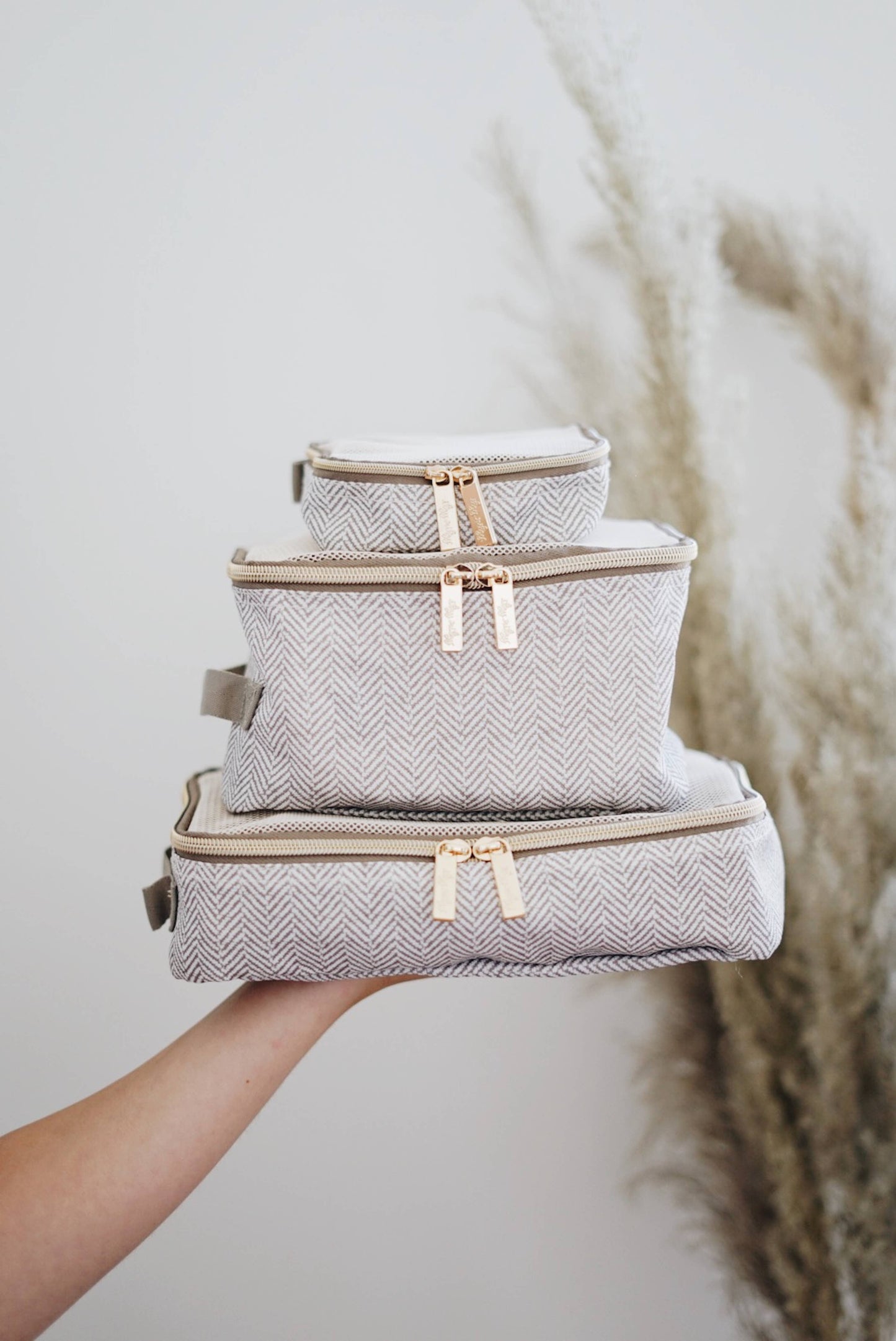 Taupe Pack Like a Boss™ Diaper Bag Packing Cubes