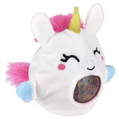 3" Unicorn Squeezy Bead plush Ball