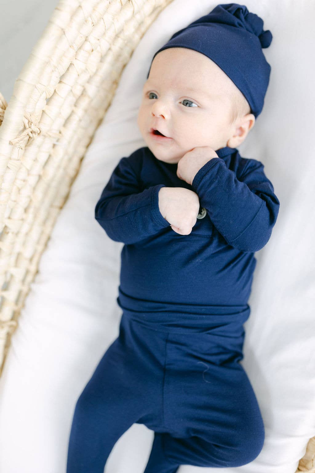 Top & Bottom Baby Outfit (Newborn - 12 mo sizes) - Navy Blue