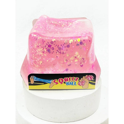 Slow Rise Glitter Squishy Cube