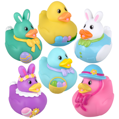 EASTER RUBBER DUCKIES 3.5"