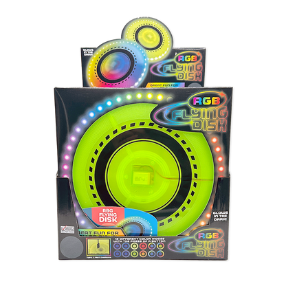 RGB Glow in the Dark Light-up Flying Disc