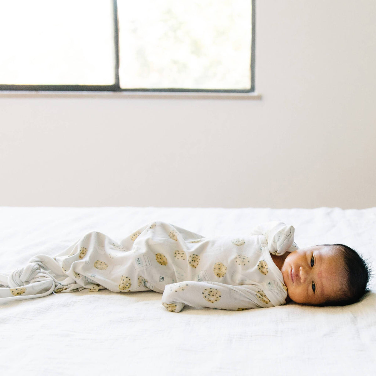 Newborn Knotted Gown - Chip