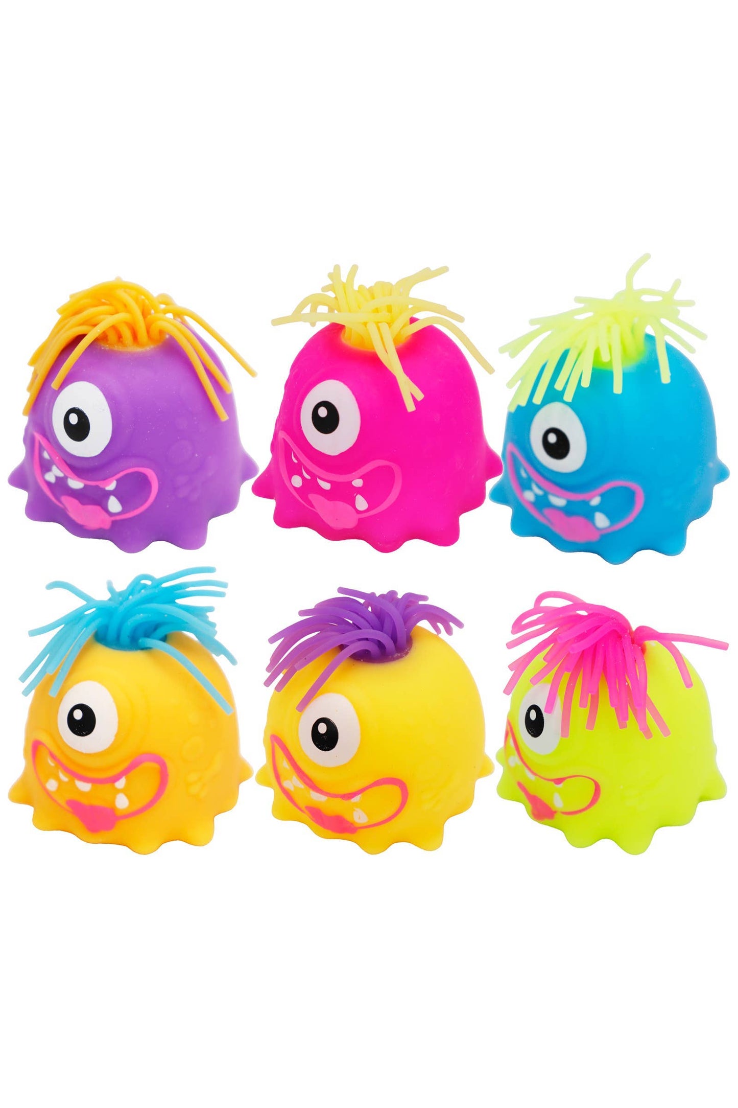 Noodle Hair Monster Fluffy Slime Filled Squishy