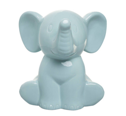 Blue Elephant Piggy Bank