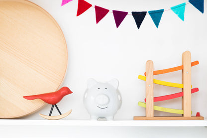 Polka Dot Piggy Bank, Money Bank for Baby or Kids