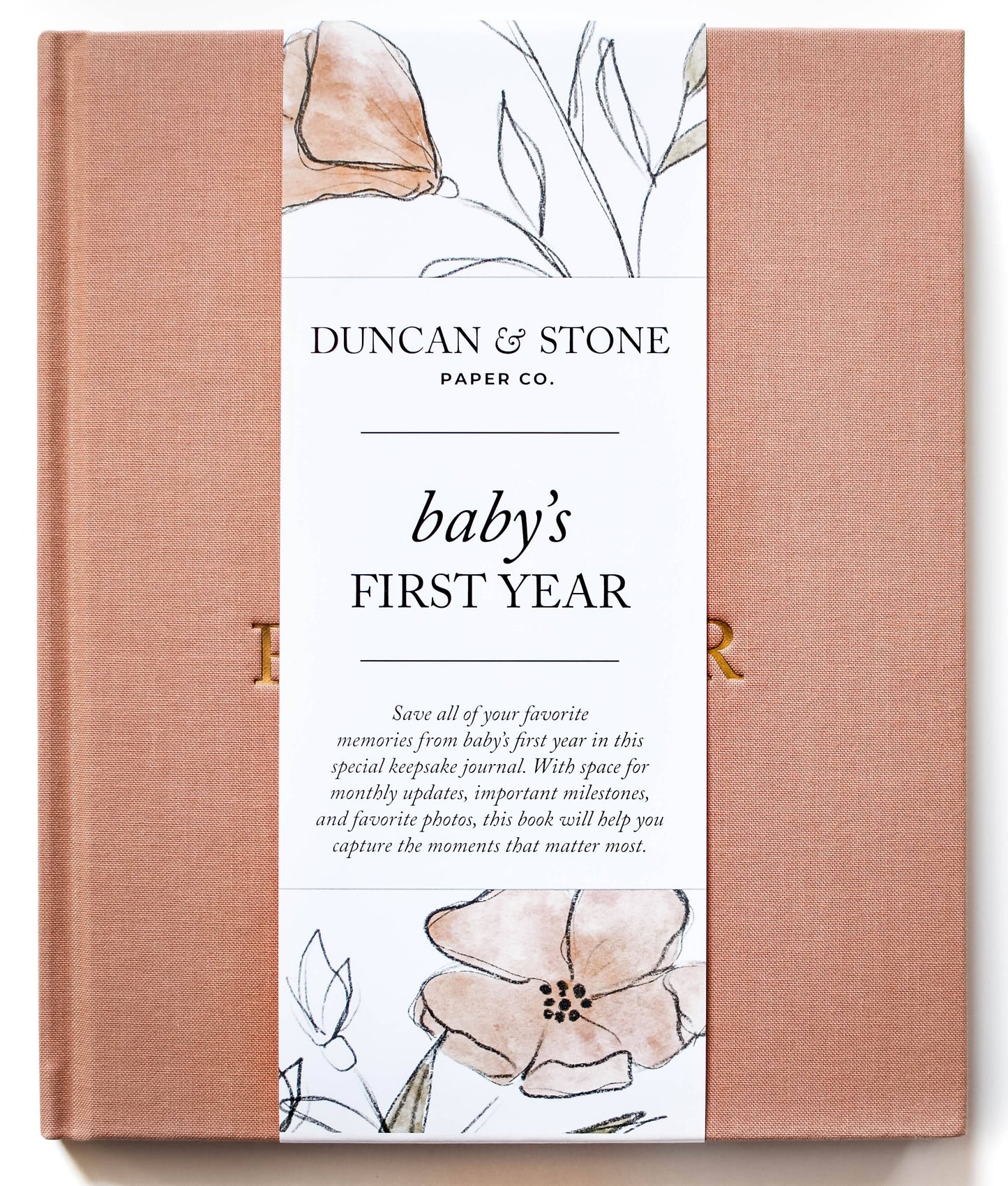 Baby's First Year Memory Book & Photo Album | Gift for Mom