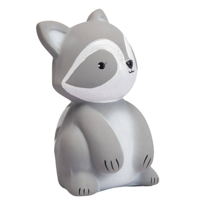 Racoon Natural Rubber Teether, Rattle & Bath Toy
