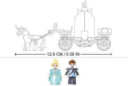 Girl's Dream Winter Carriage Building Brick Kit