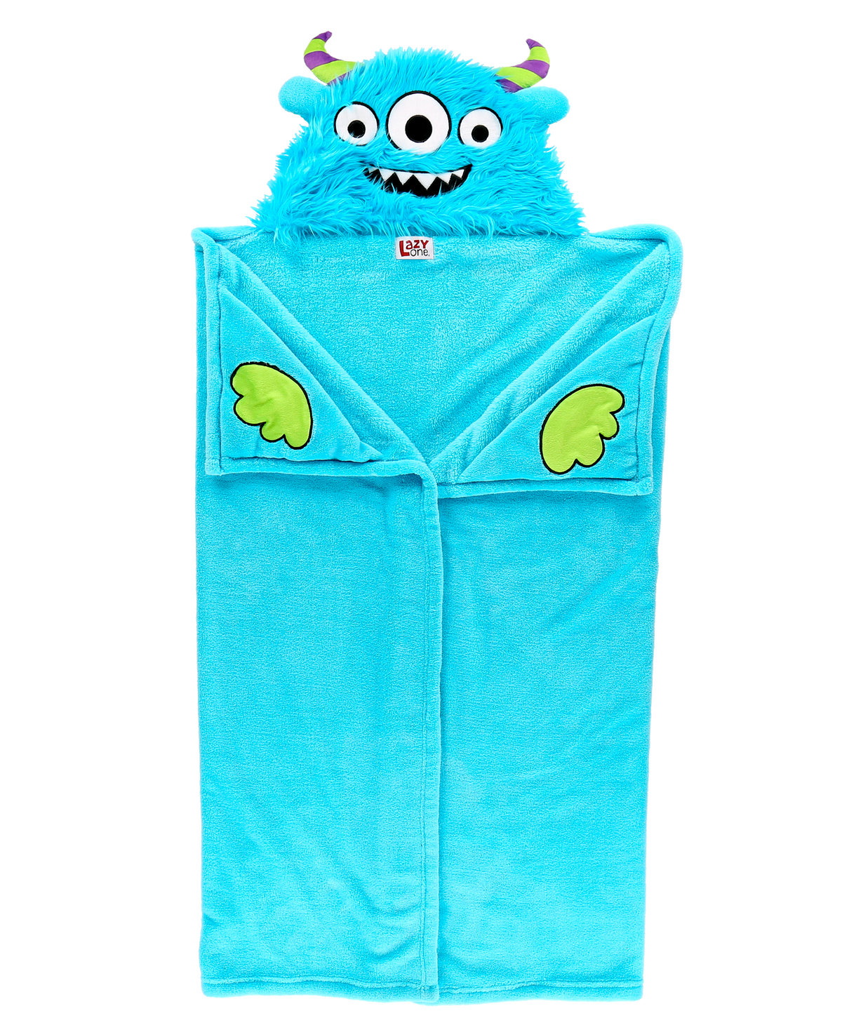 Wearable Hooded Fleece Blankets For Kids - Monster