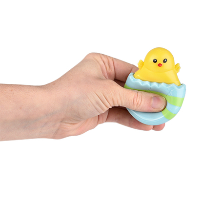 SQUEEZY POP UP HATCHING CHICK 3"     12/DISP