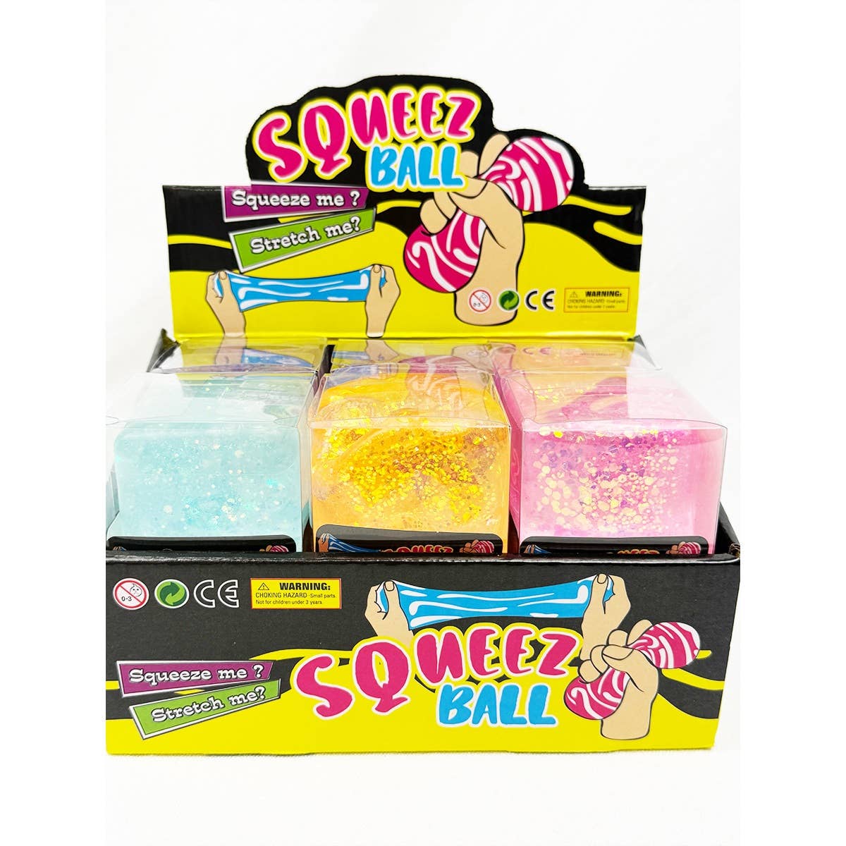 Slow Rise Glitter Squishy Cube