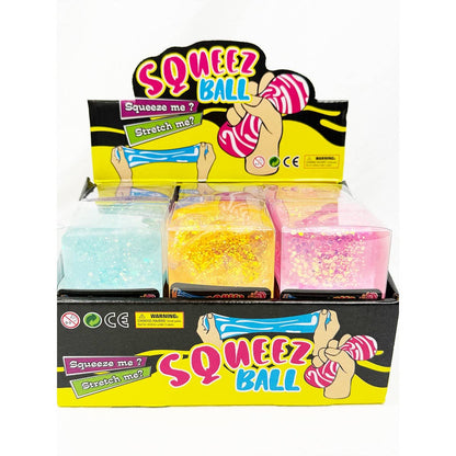 Slow Rise Glitter Squishy Cube