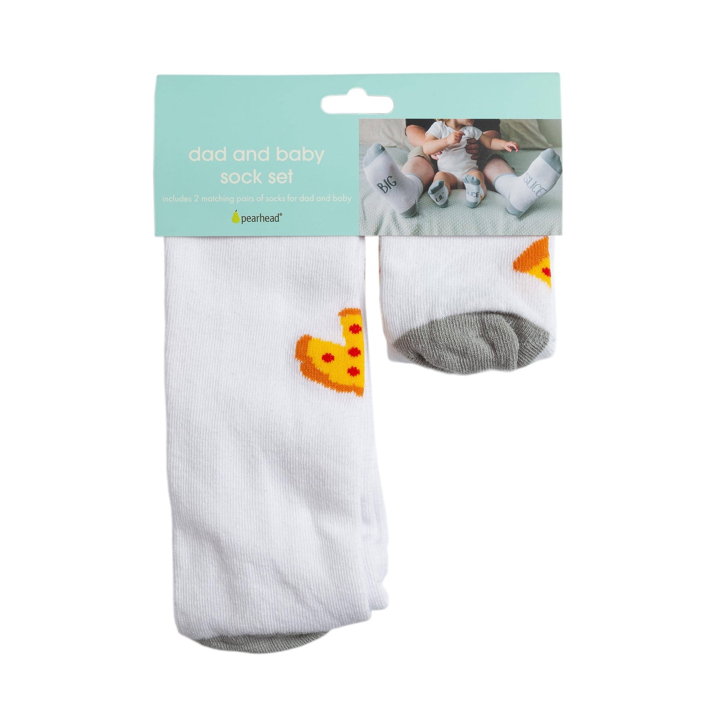 Daddy & Me Matching Pizza Sock Set, Father's Day Gift