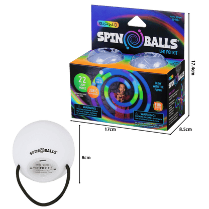 Glow.0 LED Spinballs - Poi Balls