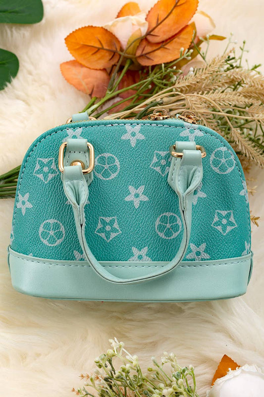 AQUA STAR PRINTED HALF MOON CROSSBODY PURSE. BBG65203035 M